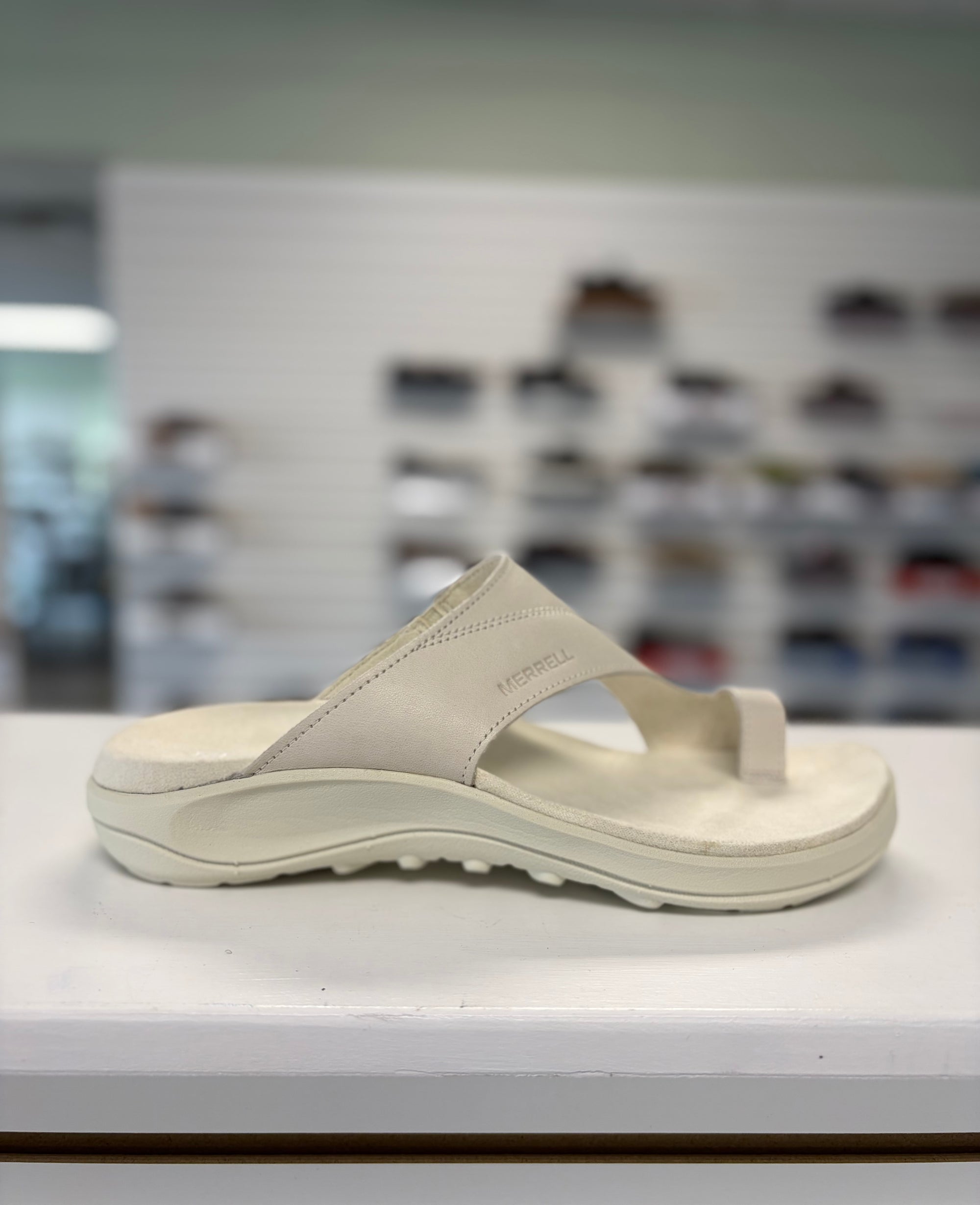 District 4 Luxe Post Sandal in Stucco *Medium Width*