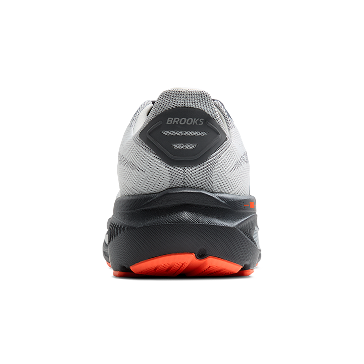 Brooks Men's Ghost 17 - Oyster Mushroom/Orange/Ebony Extra-  Wide 4E