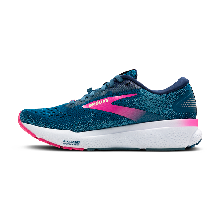 Brooks Women's Ghost 16 GTX - Morocccan Blue/Pink/Yellow *LAST PAIR SIZE 10*