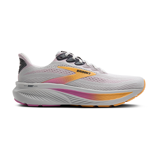 Brooks Women's Ghost 17 - Oyster/Apricot/Pink - Wide Width