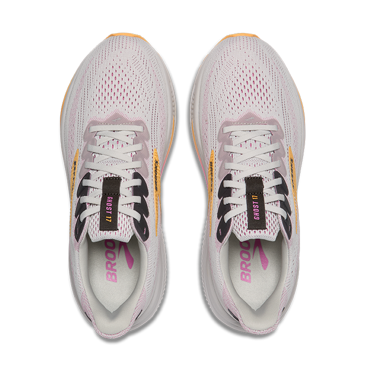 Brooks Women's Ghost 17 - Oyster/Apricot/Pink - Medium Width