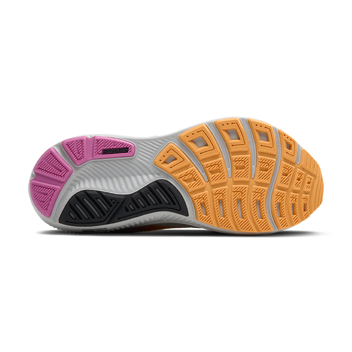 Brooks Women's Ghost 17 - Oyster/Apricot/Pink - Wide Width