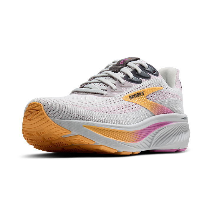 Brooks Women's Ghost 17 - Oyster/Apricot/Pink - Wide Width