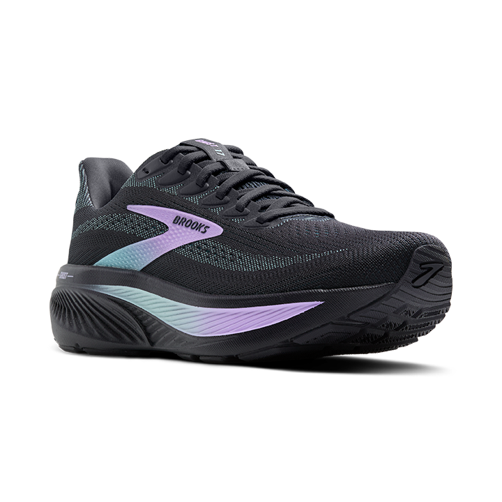 Brooks Women's Ghost 17 - Grey/Clearwater/Purple in Medium