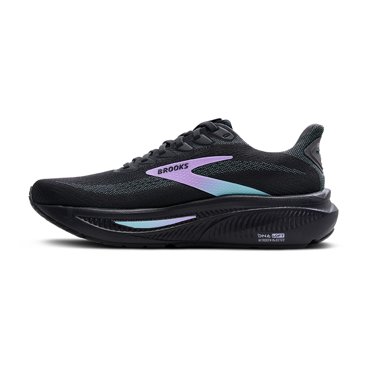 Brooks Women's Ghost 17 - Grey/Clearwater/Purple in Medium
