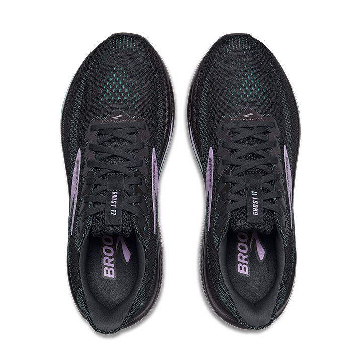 Brooks Women's Ghost 17 - Grey/Clearwater/Purple in Medium