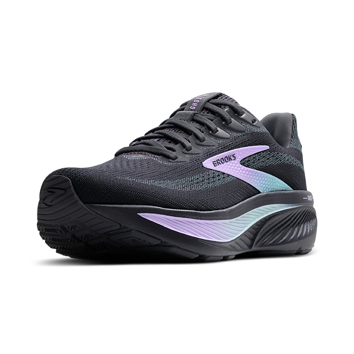 Brooks Women's Ghost 17 - Grey/Clearwater/Purple in Medium
