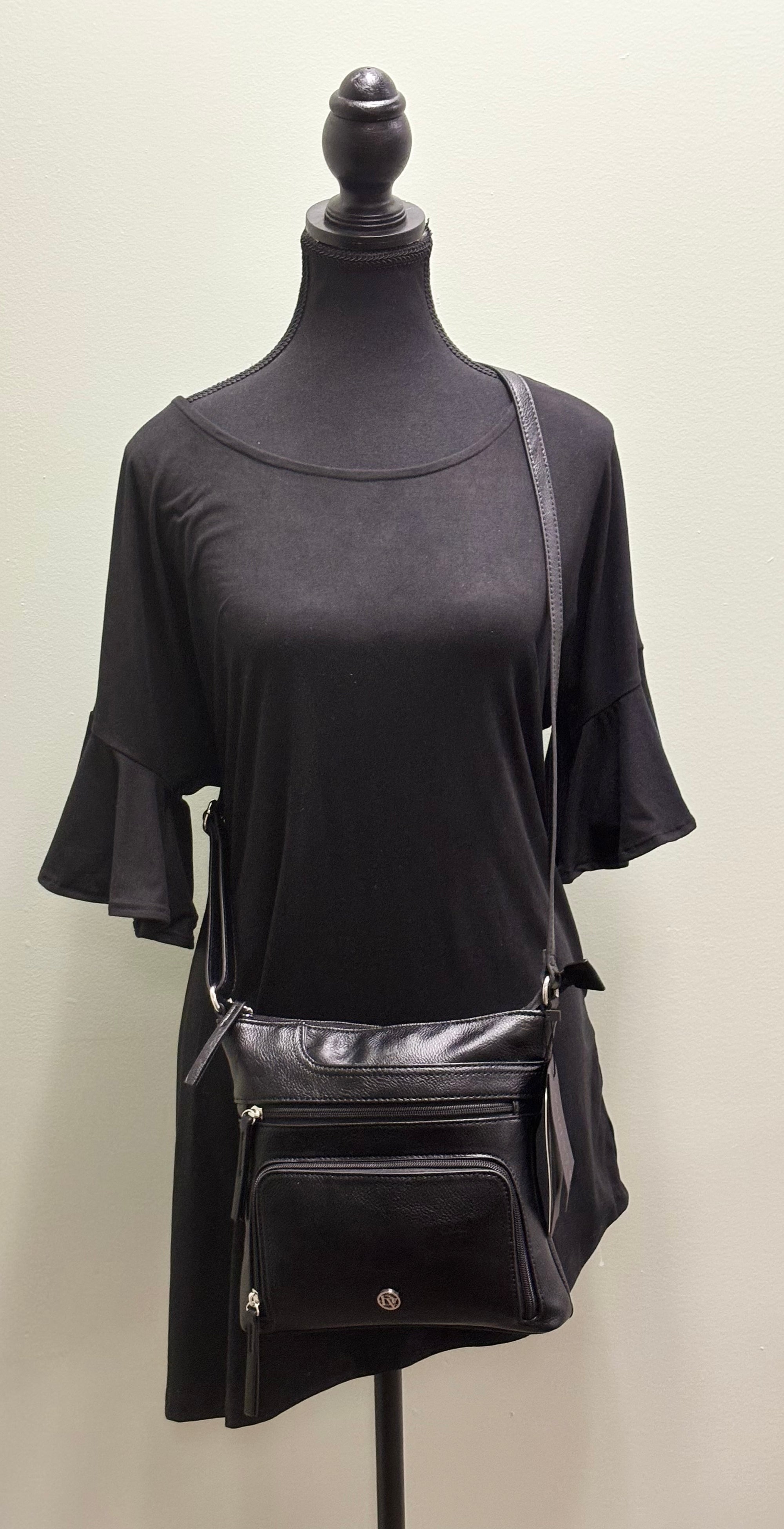 La Diva Medium Crossbody Black R15017