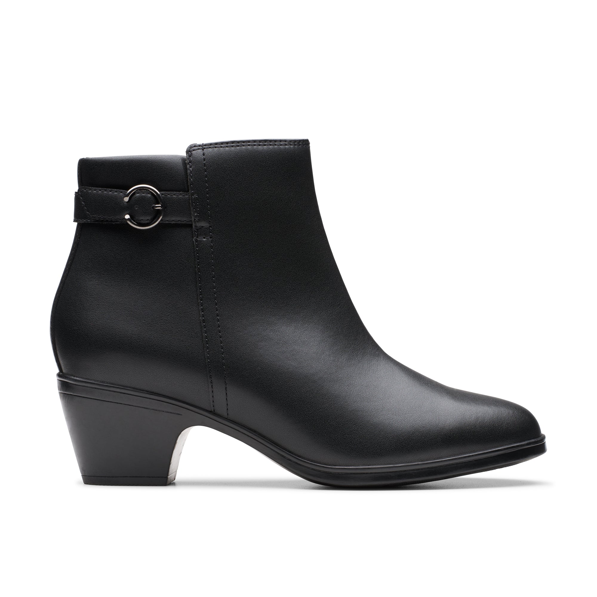 Clarks Emily2 Belle Black Leather *Wide*