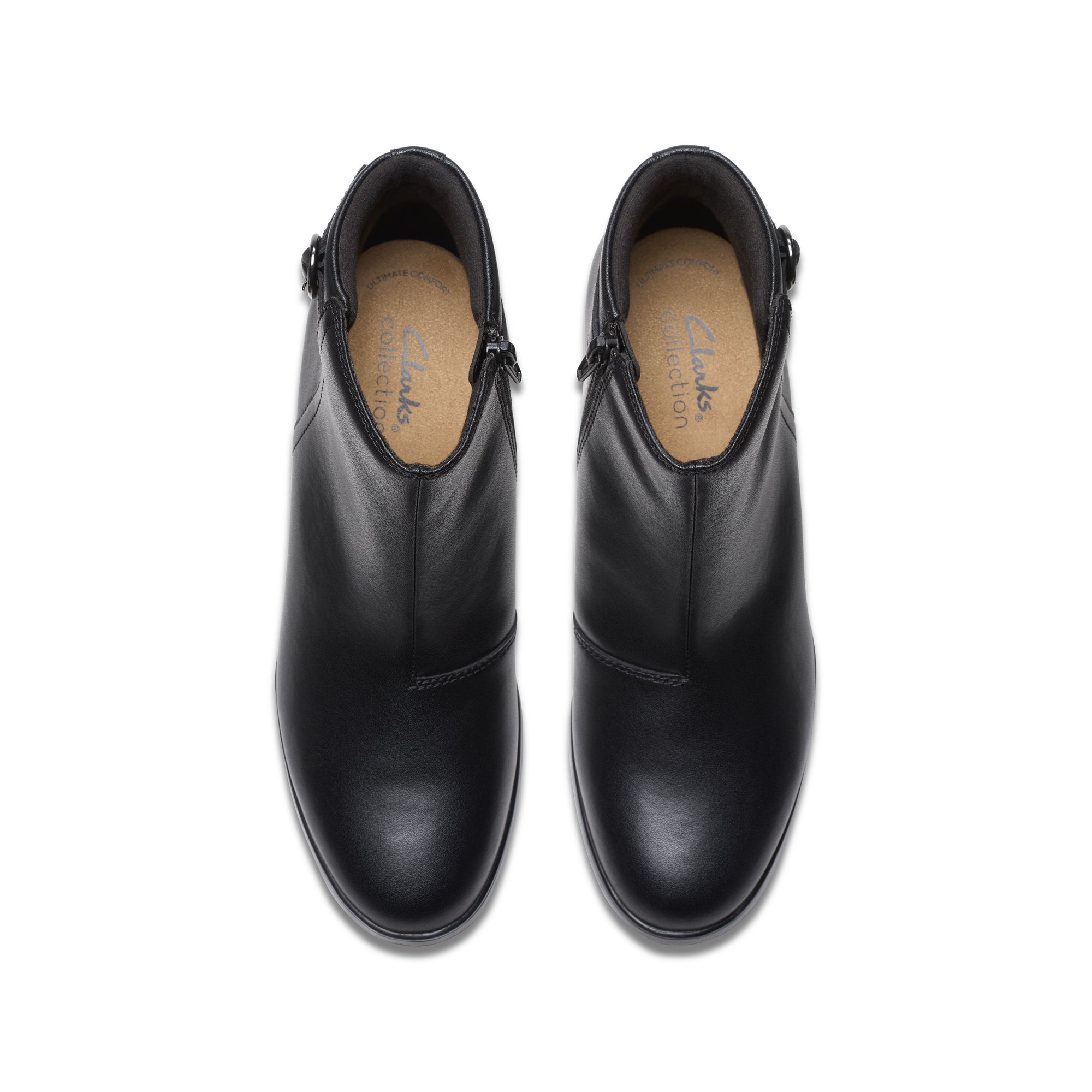 Clarks Emily2 Belle Black Leather *Wide*