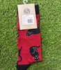Socksmith Men's Black Cat in Red