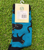 Socksmith Women's Black Cat in Blue