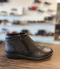 Volks Walkers Women's Alb Bootie in Black Crinkle