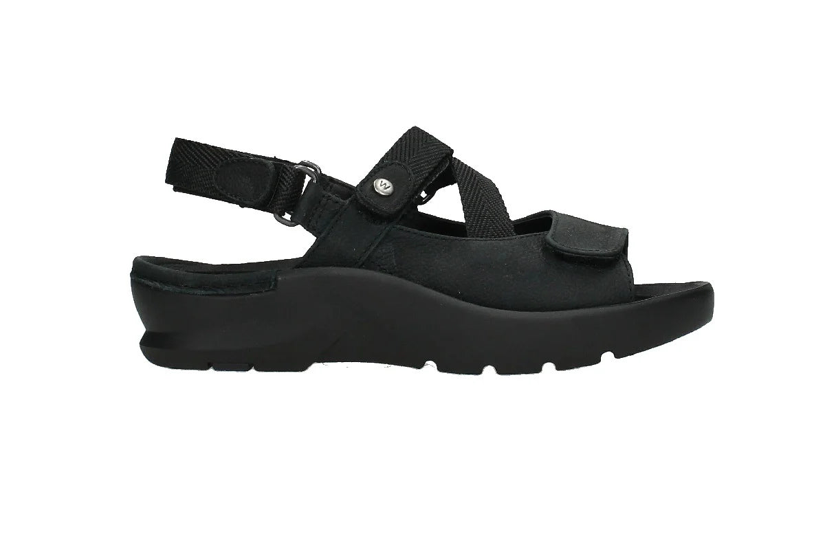 Wolky Women's Lisse Antique Nubuck Black