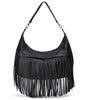 COLAB JOEY  #7600 in Black with Removable Fringe