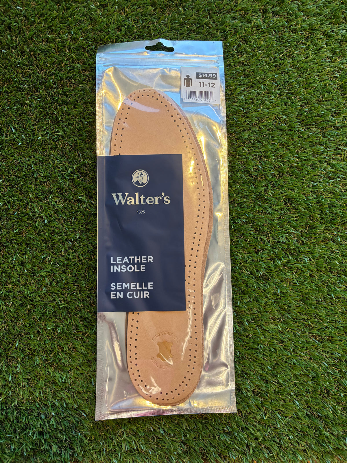 Walter's Shoe Care Leather Insole  Men's 11/12