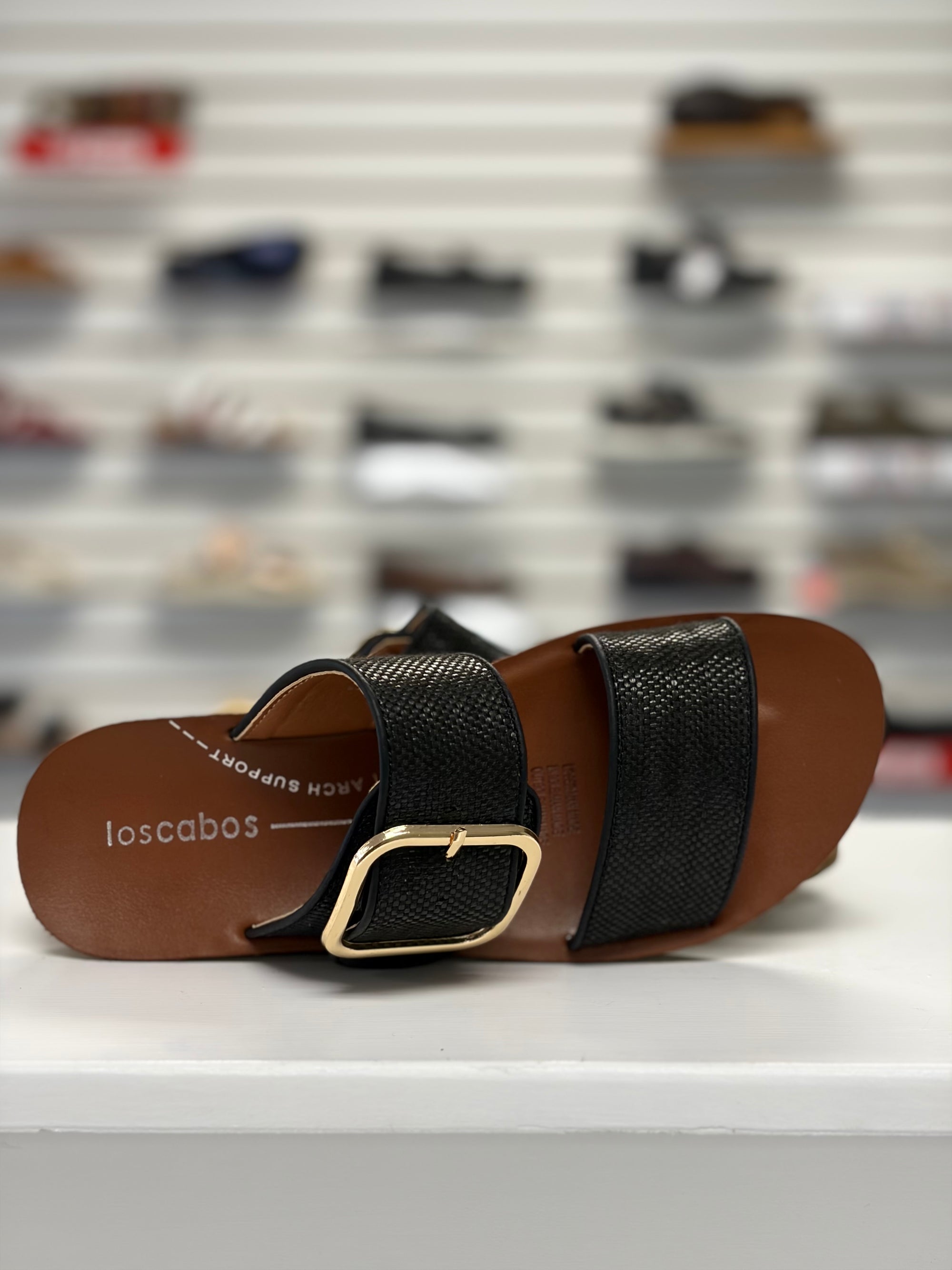 Los Cabos Doti Black Raffia