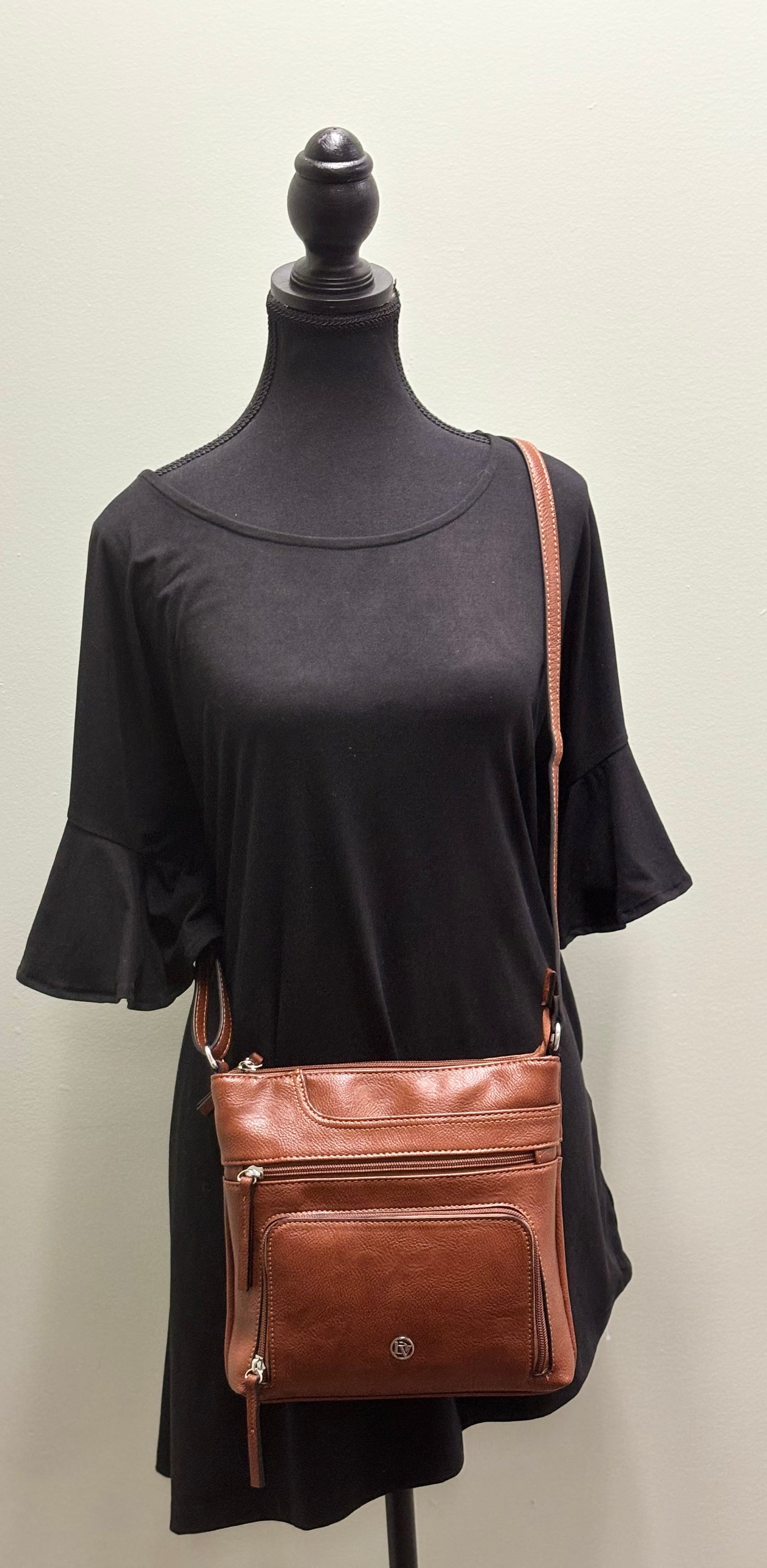 La Diva Medium Crossbody Cognac R15017