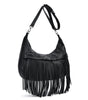 COLAB JOEY  #7600 in Black with Removable Fringe