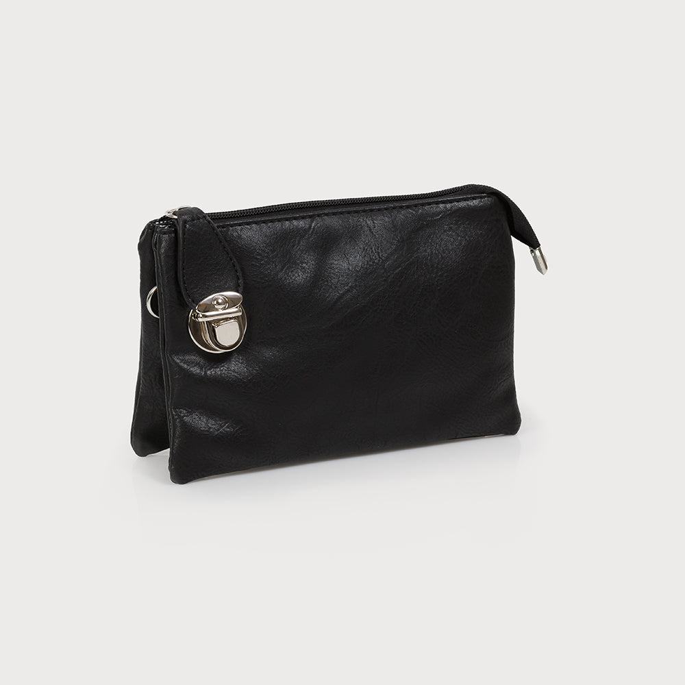 Caracol "The Kelly Bag" Crossbody Bag (Small) Black