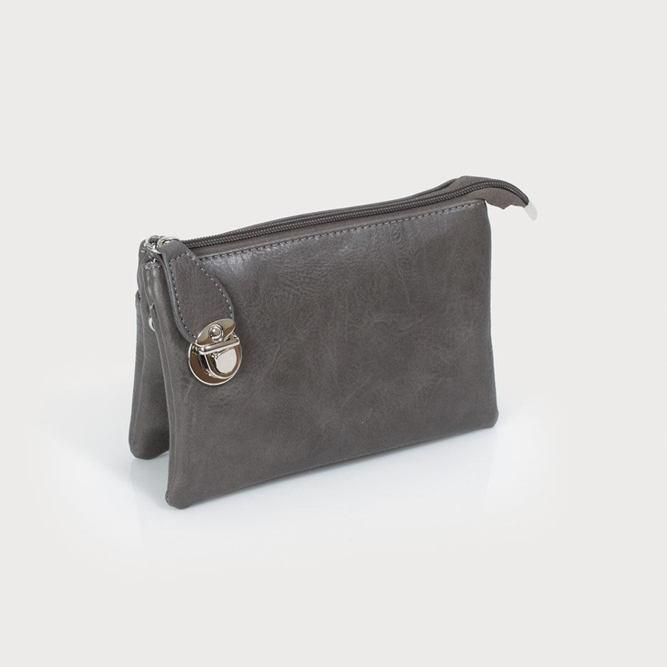 Caracol "The Kelly Bag" Crossbody Bag (Small) Dark Grey