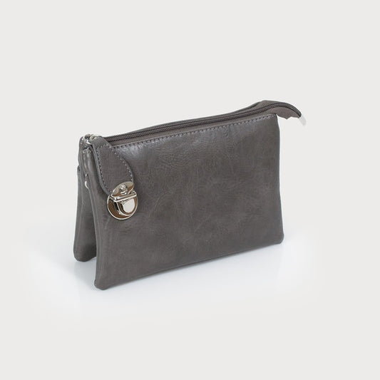 Caracol "The Kelly Bag" Crossbody Bag (Small) Dark Grey
