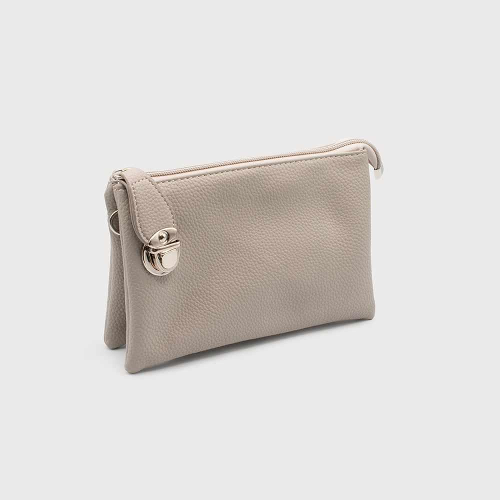 Caracol "The Kelly Bag" Crossbody Bag (Small) Light Grey