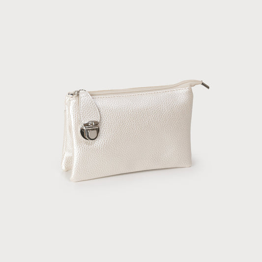 Caracol "The Kelly Bag" Crossbody Bag (Small) Pearl