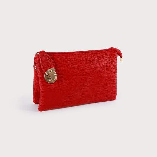 Caracol "The Kelly Bag" Crossbody Bag (Small) Red