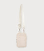 Caracol 7156 - Small Nylon Crossbody Bag With Cellphone Pocket in Beige