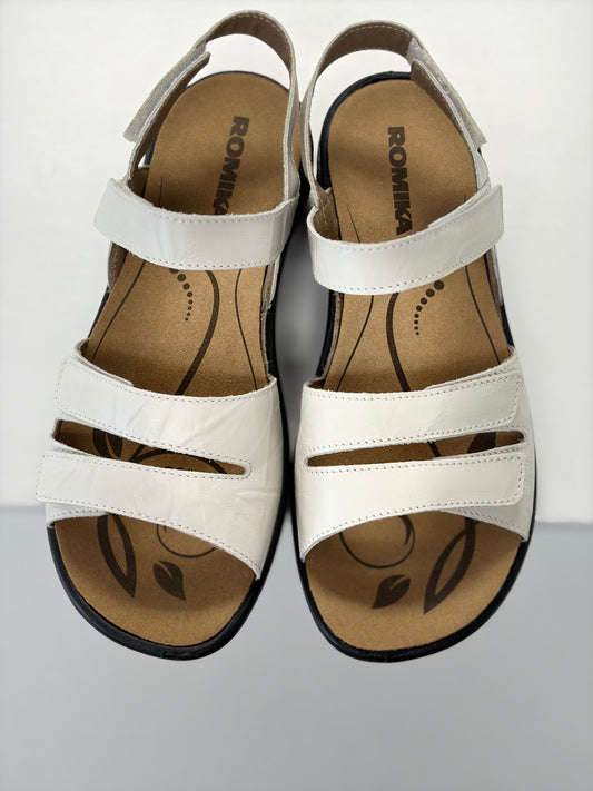 Romika Women's Ibiza 86 Plain White Leather *LAST PAIR SIZE 40*
