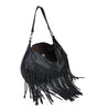 COLAB JOEY  #7600 in Black with Removable Fringe