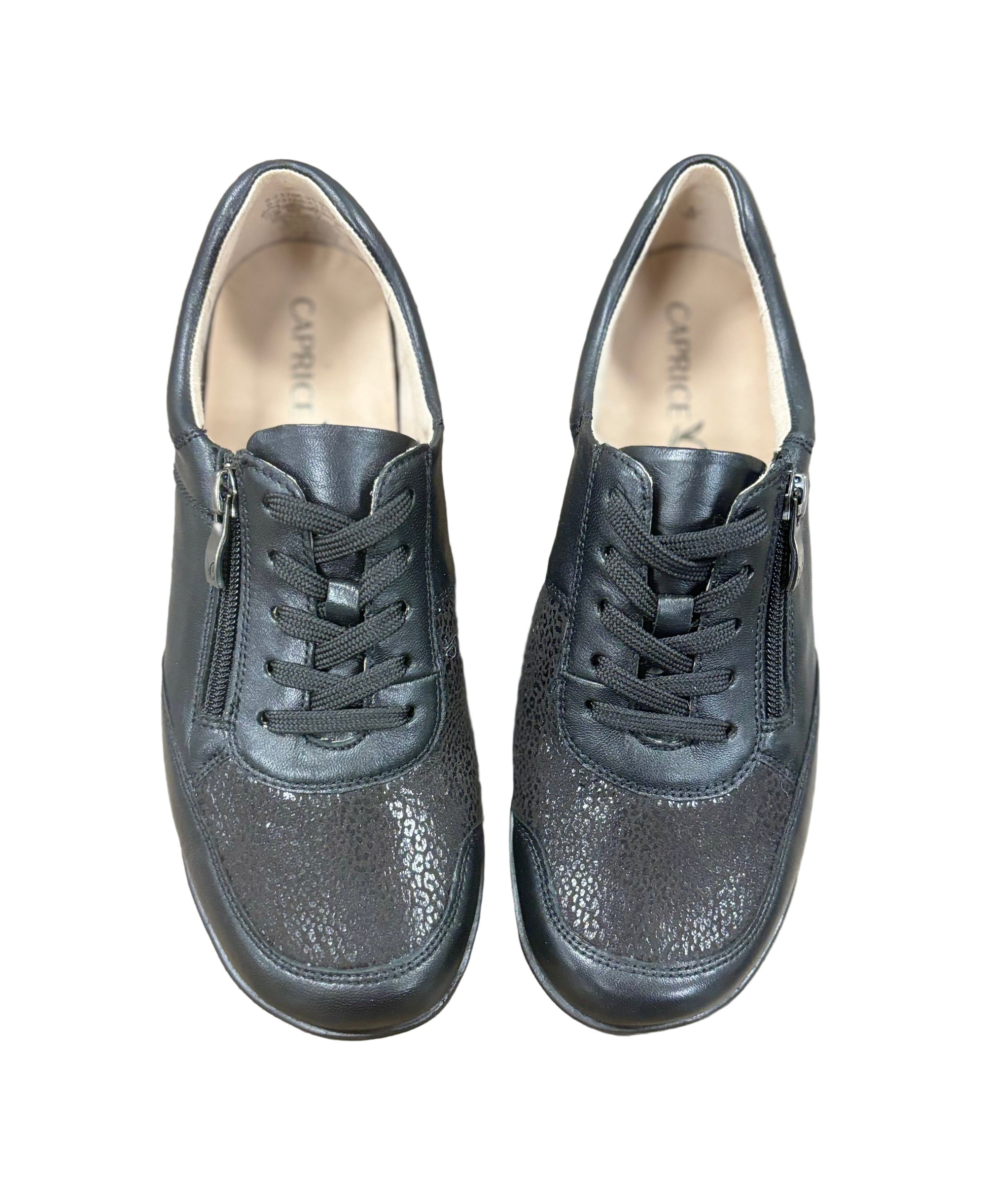 Caprice Women's Leather Stretch Loafer - Bunion Friendly