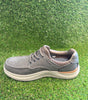 205740WW Skechers Men's Altman Finch Extra Wide in Dark Taupe (Relaxed Fit)