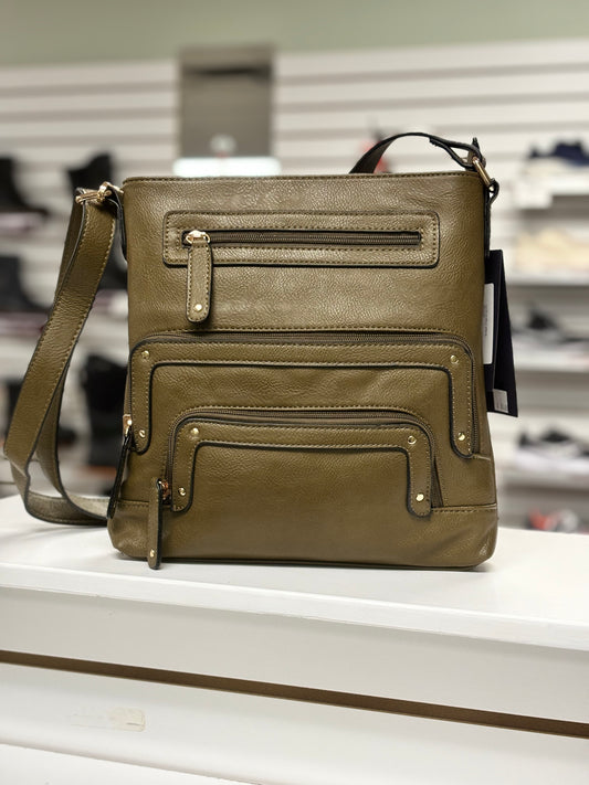 La Diva Large Crossbody Olive 43916