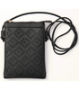 Memories Crossbody Purse / Black - Aztec Laser Cut Crossbody Cellphone Bag