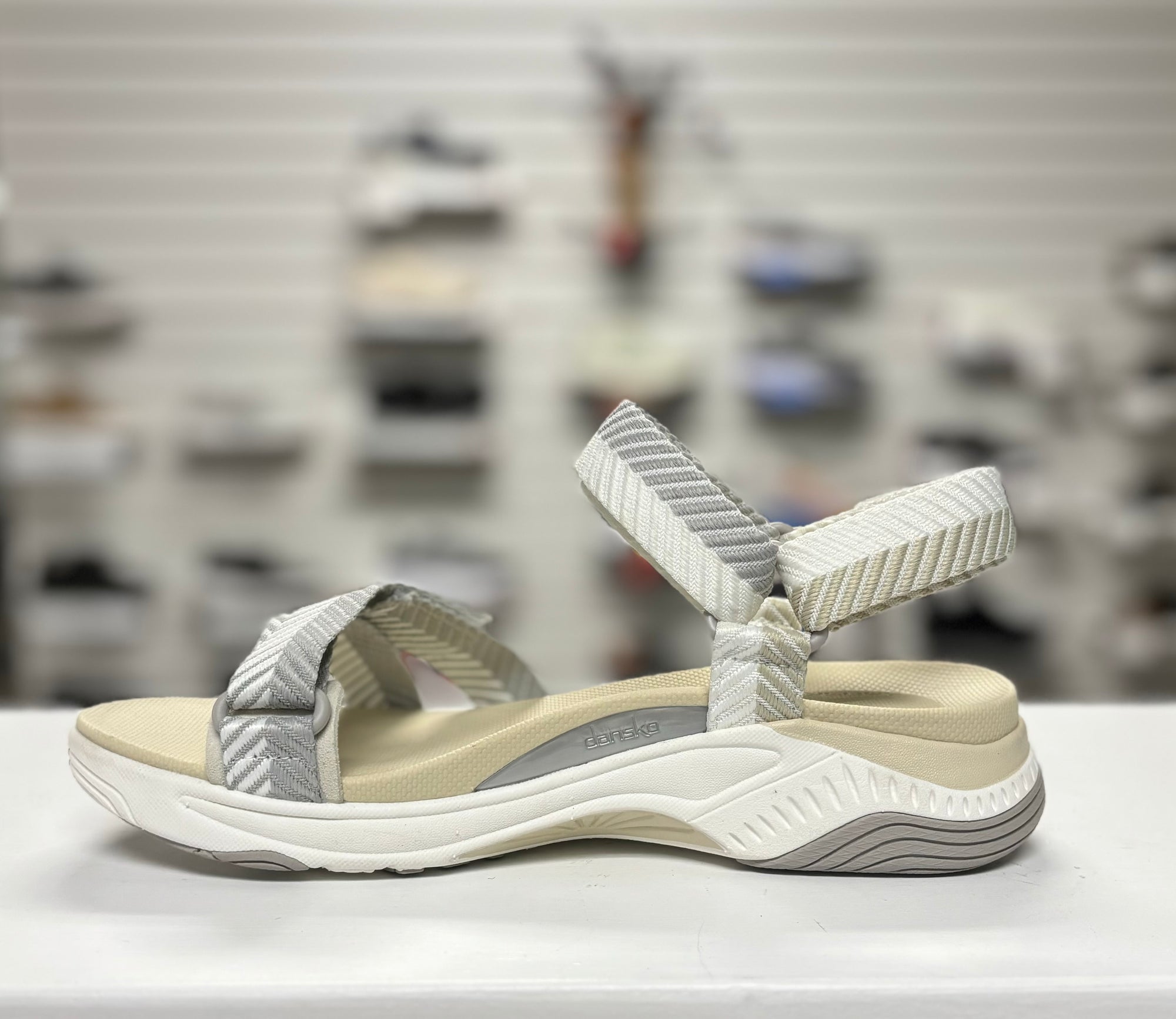 Dansko Racquel Sand Herringbone Webbing *LAST PAIR Size 39*