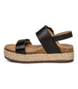 Aetrex Vania Arch Support Platform Sandal in Black