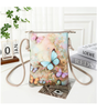 Memories Crossbody Purse / Colour Print Cellphone Bag - Butterfly with Flower