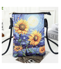 Memories Crossbody Purse / Colour Print Cellphone Bag - Sunflower