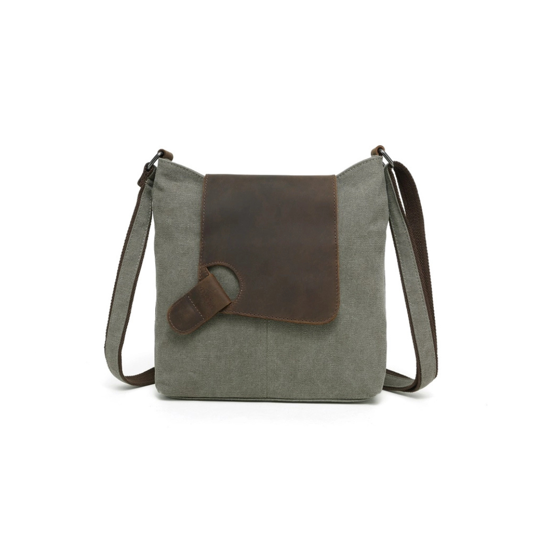 DAVAN Canvas Shoulder Bag GREEN - SB- 538