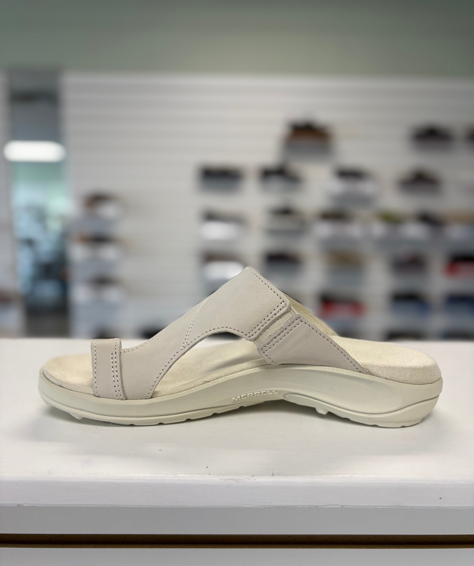 District 4 Luxe Post Sandal in Stucco *Medium Width*