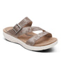Aetrex Jenny Adjustable Slide in Taupe  (with BioRocker™ Technology)