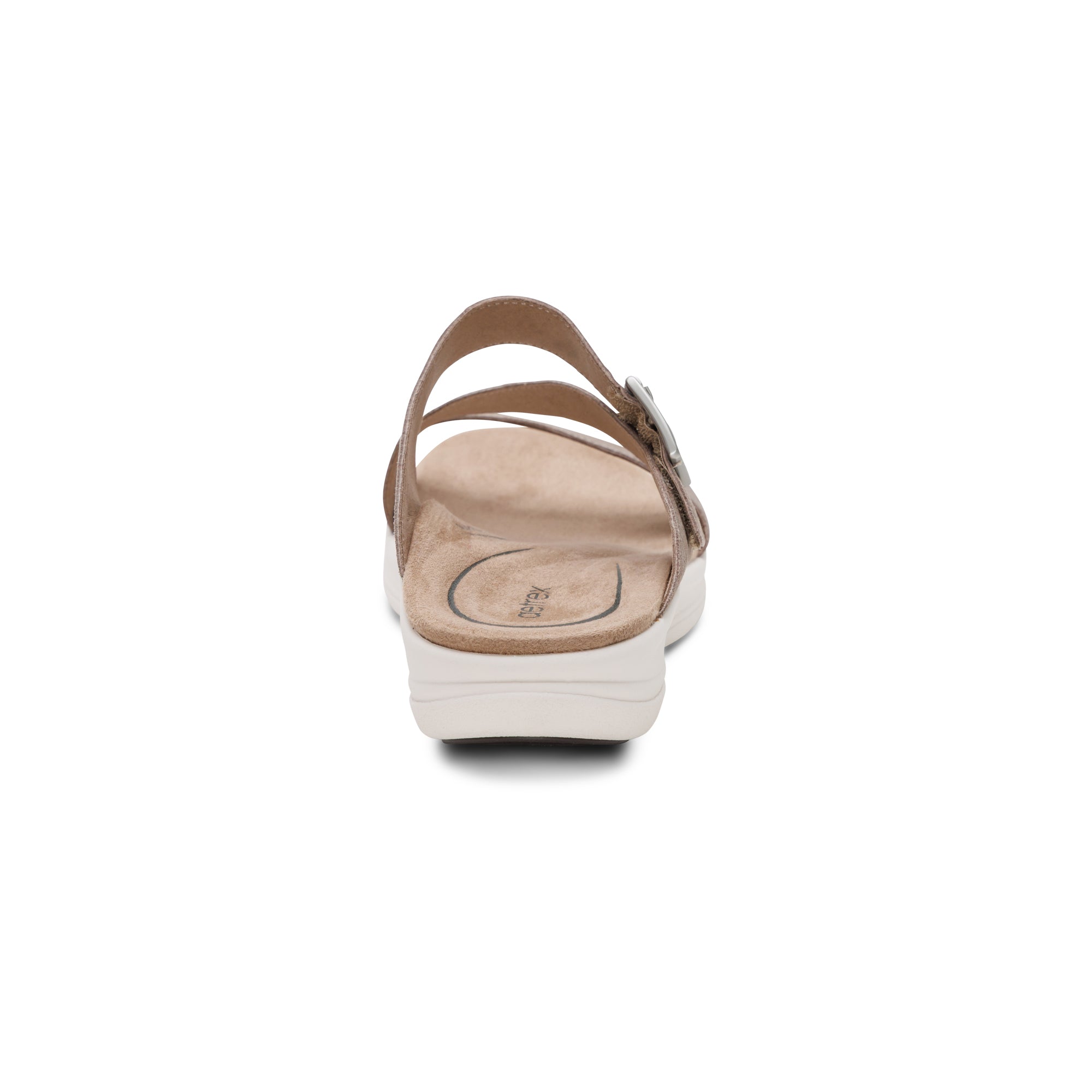 Aetrex Jenny Adjustable Slide in Taupe  (with BioRocker™ Technology)