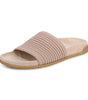 Vionic Evie Knit Slide Sandal Rugby Tan/Gold