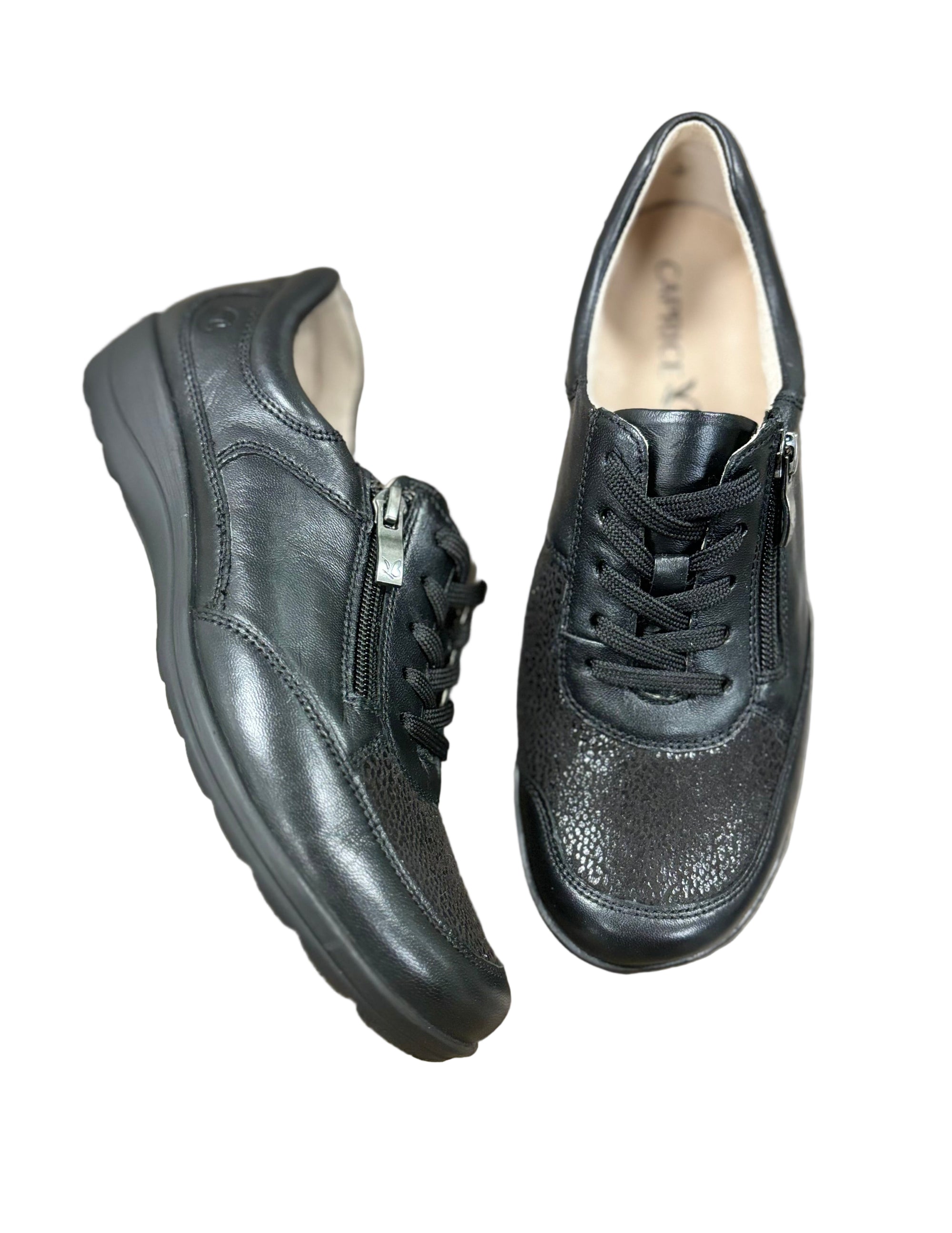 Caprice Women's Leather Stretch Loafer - Bunion Friendly