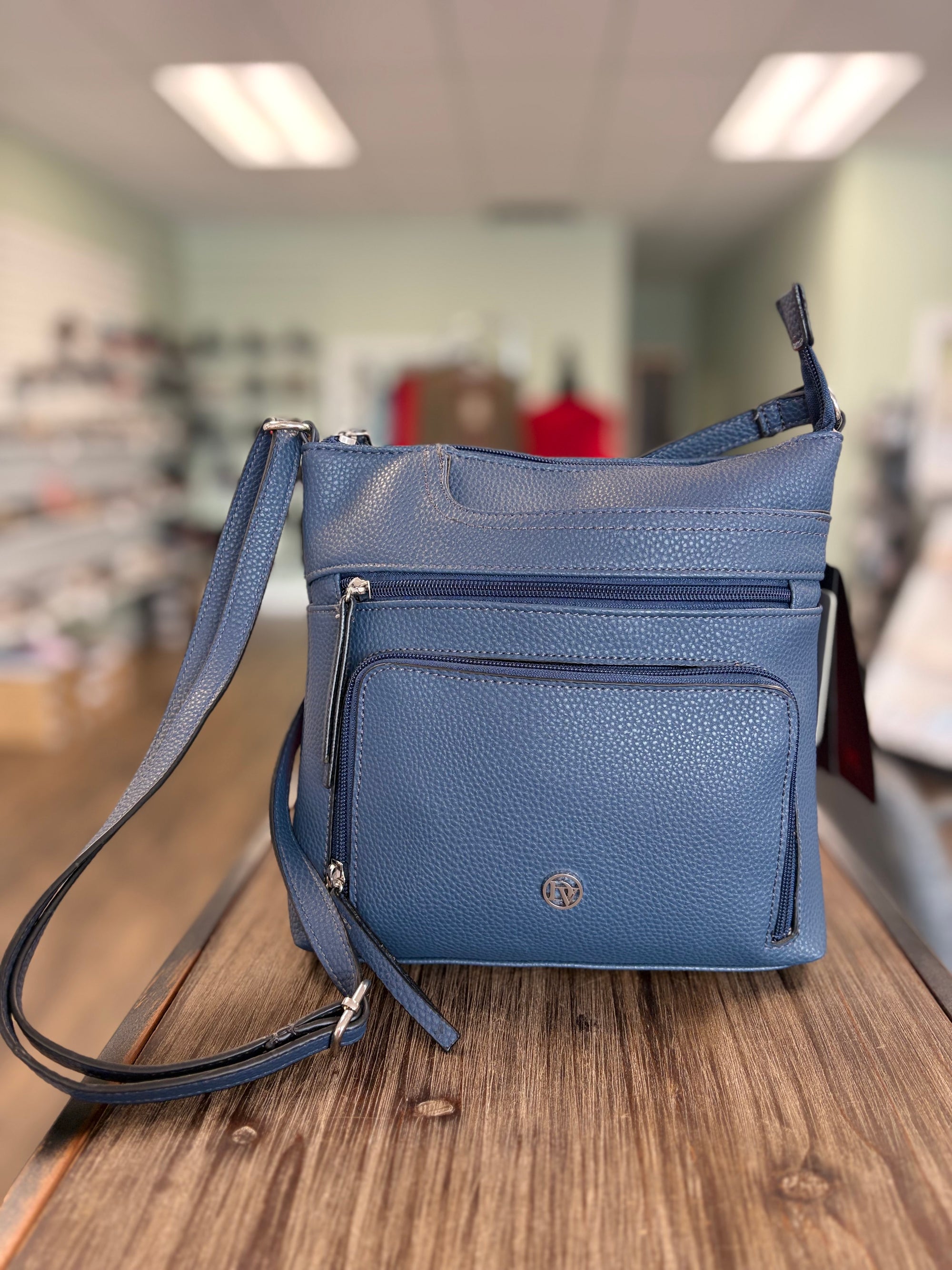La Diva Medium Crossbody Denim R15017
