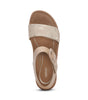 Aetrex Claire Quarter Strap Adjustable in Champagne