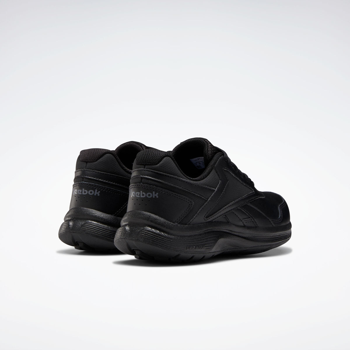Reebok Women's Walk Ultra 7 DMX MAX  in Black Leather *Wide*