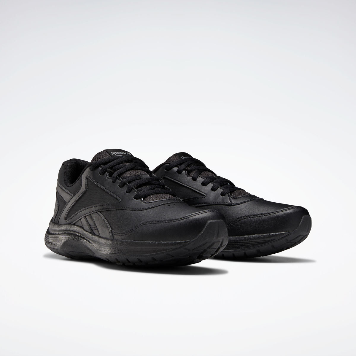Reebok Women's Walk Ultra 7 DMX MAX  in Black Leather *Wide*